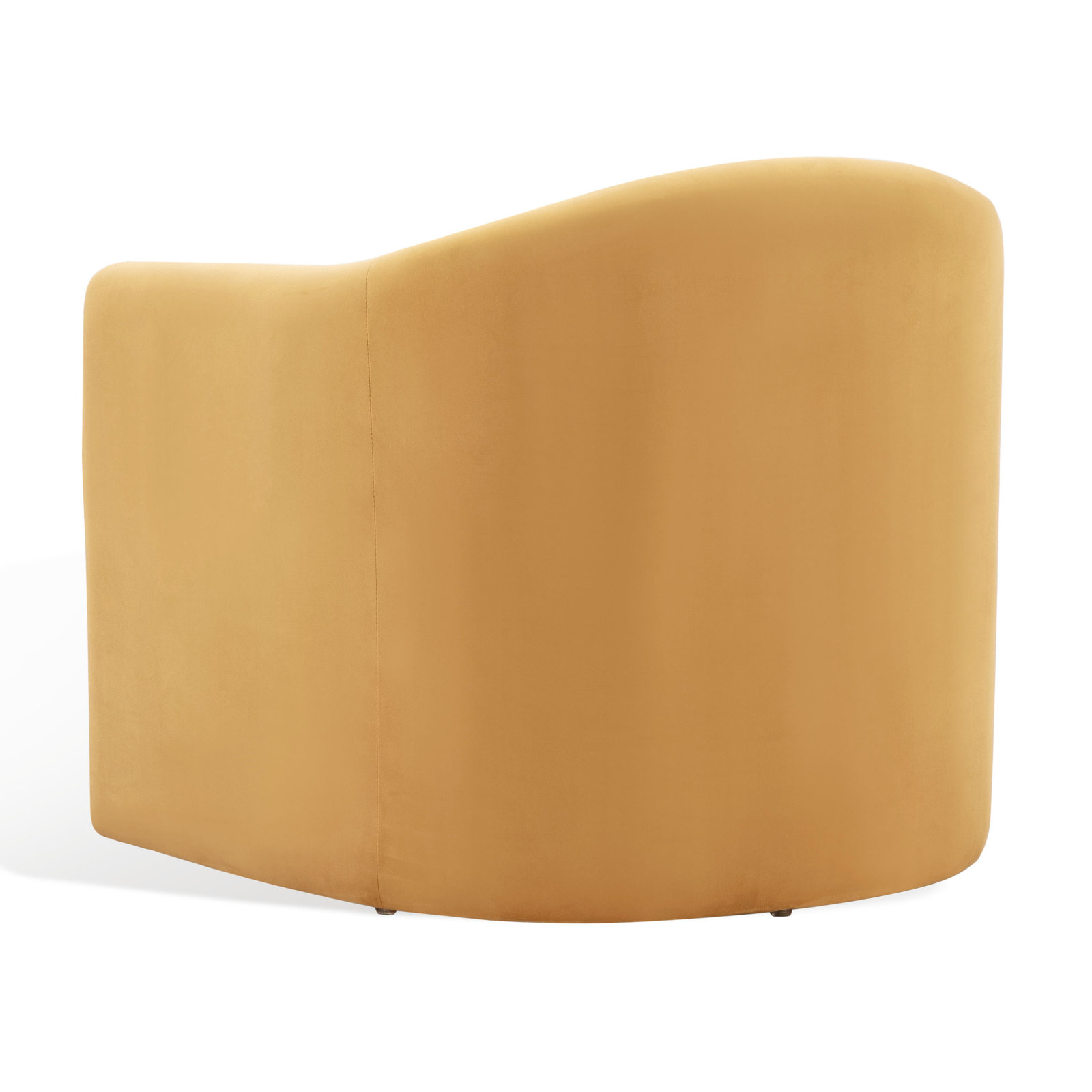 Pollman Barrel Chair, Pumpkin Orange Velvet