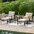 5 Pieces Outdoor Conversation With High Back Swivel Rocking Chairs And Ottoman-710866130-731013372