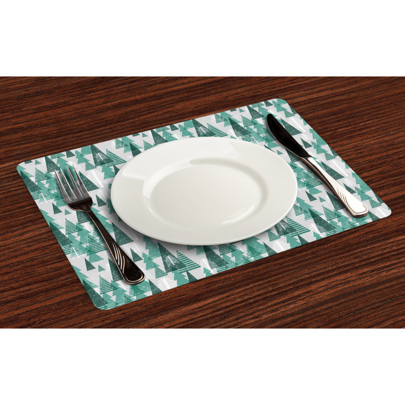 Polyester Geometric Rectangle Placemat