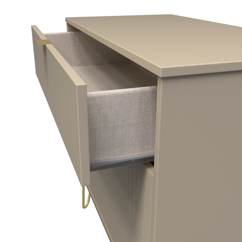 Beranda 3 Drawer Chest (Ready Assembled), Mushroom Matt