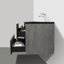 Meuble-lavabo mural simple 36 po avec comptoir en quartz Lecio-1359721814