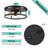 2-Pack Modern Straight Splicing Black Metal 2-Light Flush Mount Ceiling Light(Bulb Not Include)-1275895416