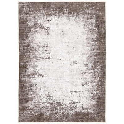 Machine Washable Modern Abstract Rug Non Slip Low Pile Rug Foldable Indoor Carpet for Living Room Bedroom Playroom Nursery