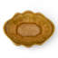 Mustard Ceramic Planter With Scalloped Rim