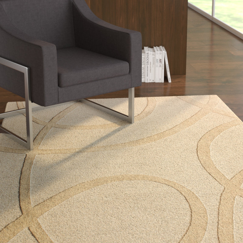 Panama Wool Abstract Indoor Rug, Rectangle 5' x 8'