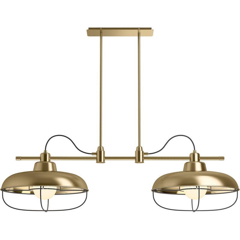 2 - Light Unique / Statement  Modern Linear, Modern Brushed Gold