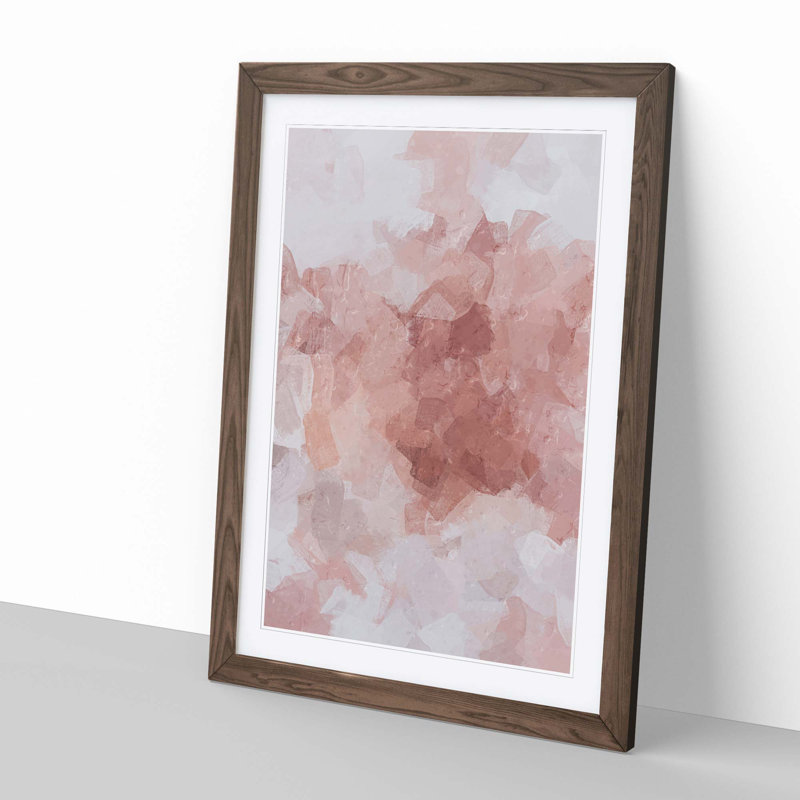 Trusted Light in Abstract - Picture Frame Graphic Art Print, 60cm H x 40cm W x 2cm D, Walnut