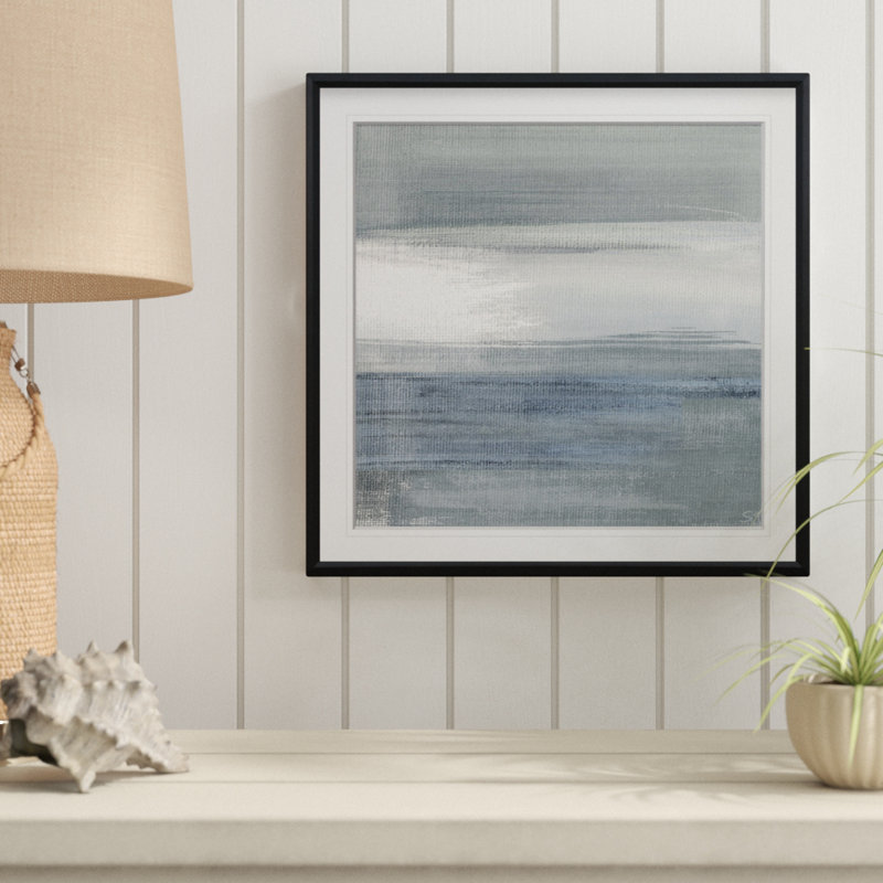 " Weathered IV ", 23" H x 23" W x 1.5" D, Black Framed
