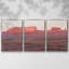 Red Rocks At Dusk I, reproduction d'art encadrée sur toile 3 pièces-263180433-263180463