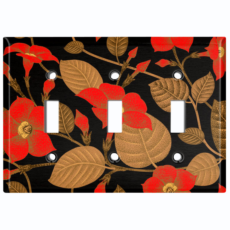 Landscape & Nature 3 - Gang Toggle Light Switch Standard Wall Plate