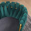 Fauteuil de maquillage en velours avec accoudoirs à dossier