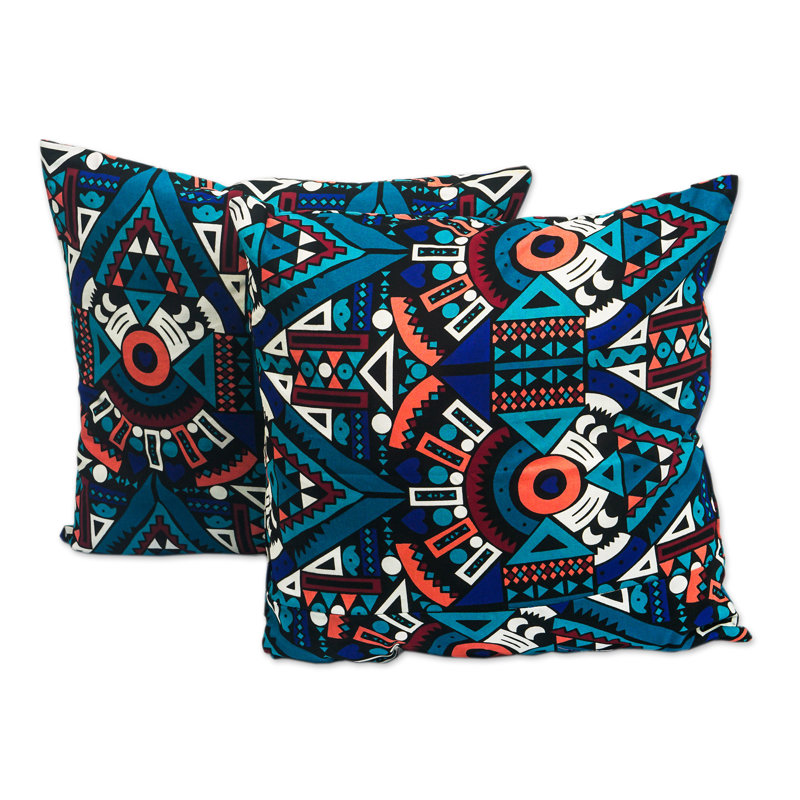 100% Cotton Geometric - Set of 2