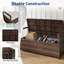 Wicker Storage Bench, Rattan Storage Seat with Cushion Indoor Outdoor Entryway-335815567