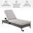 Outdoor Wicker Chaise Lounge , Cushion Included-22167669