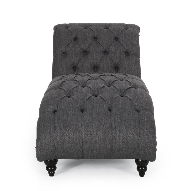 Chaise longue Modern, Gris anthracite