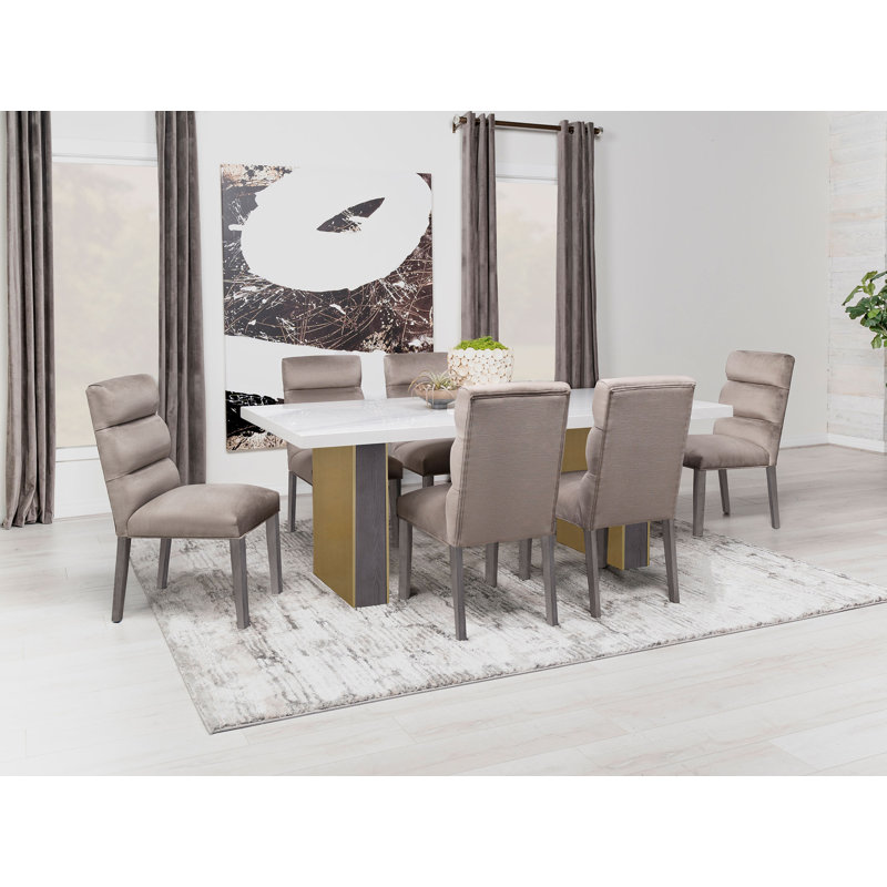 Chaise d'appoint rembourrée en velours Ferah, Velours brun