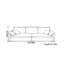Canapé discret en tissu mat simple-106690929