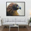 Brown-Headed Eagle Print On Canvas-98694373
