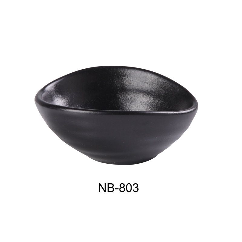 Plat à sauce noir Yanco NB-803
