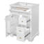 Meuble-lavabo de salle de bain avec support de rangement à 2 niveaux-540097672