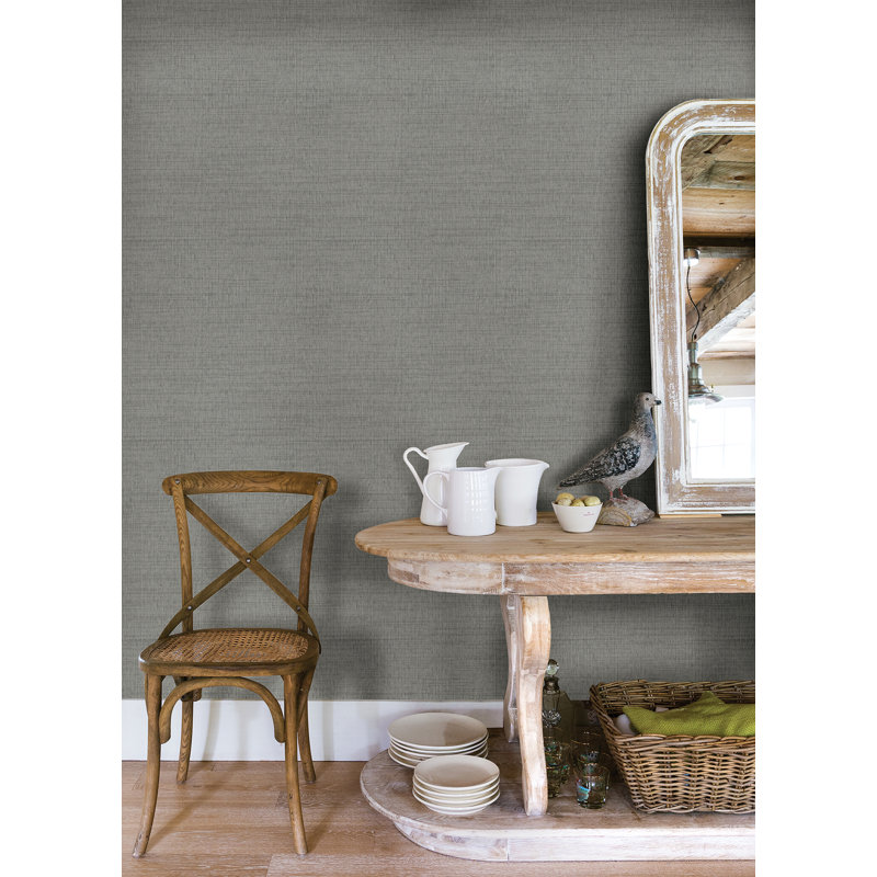 Rouleau de papier peint L 33 pi x l 20,5 po Wilkin, Gris