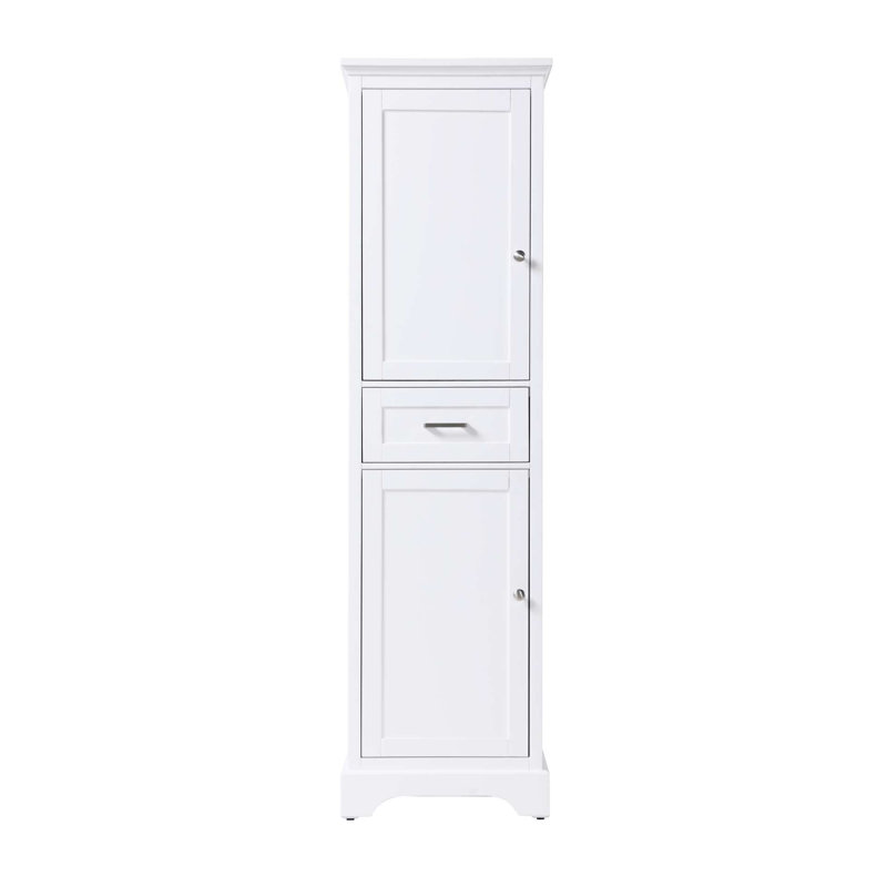 20 inch Bath Storage Cabinet in White, 72" H x 20" W x 20" D, White