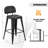 Upholstered Seat Counter Stools with Metal Frame-658580182-658580178