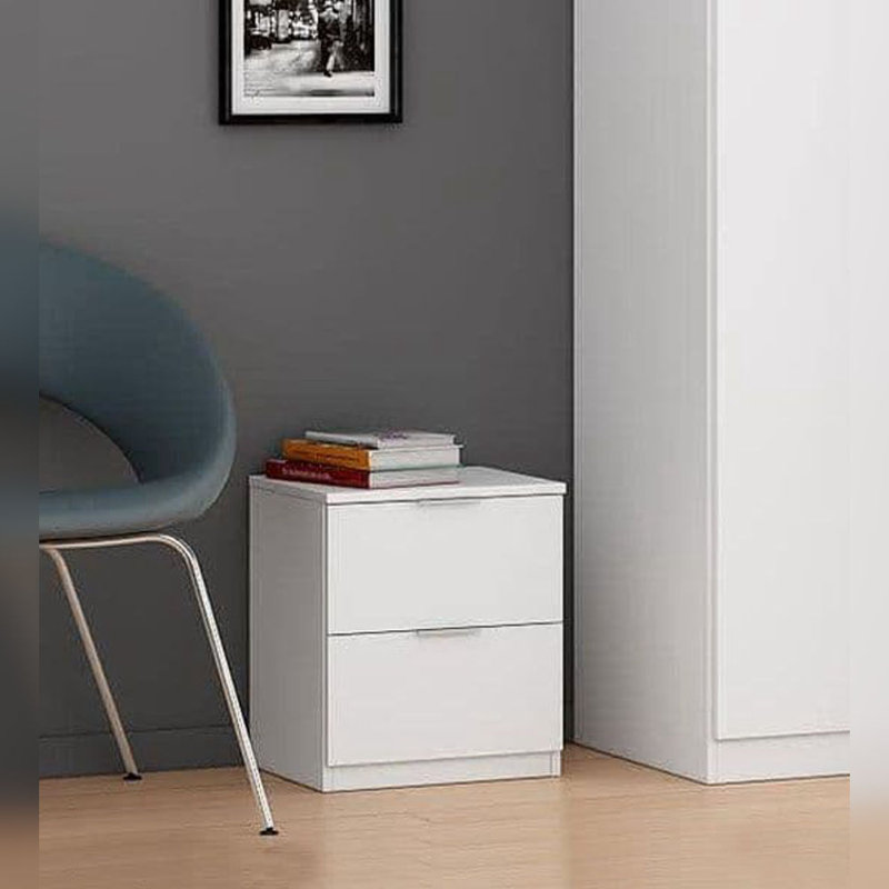 38cm W Manufactured Wood Bedside Table