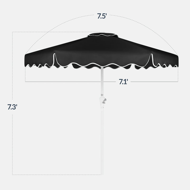 Parasol de marché, Noir