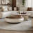 Cream style creative minimalist rotating end table