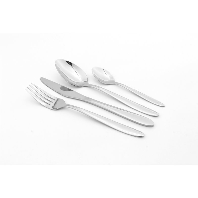 Cutlery Set Fork Spoon 16pc Sets Anydate Pointed End