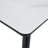 Modern Minimalist Rectangular Dining Table, Suitable For 4-6 People. Tempered Glass Countertop+Lower MDF Board, Imitation Marble Texture, Black Metal Tapered Legs. Suitable For Minimalist Restaurants.-768176033