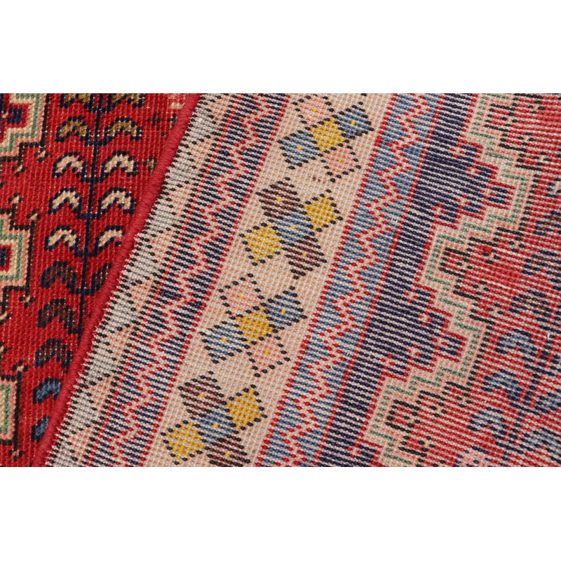 Tapis de couloir rétro vintage en laine noué à la main beige Tabriz Van 3 pi 1 po x 6 pi 0 po