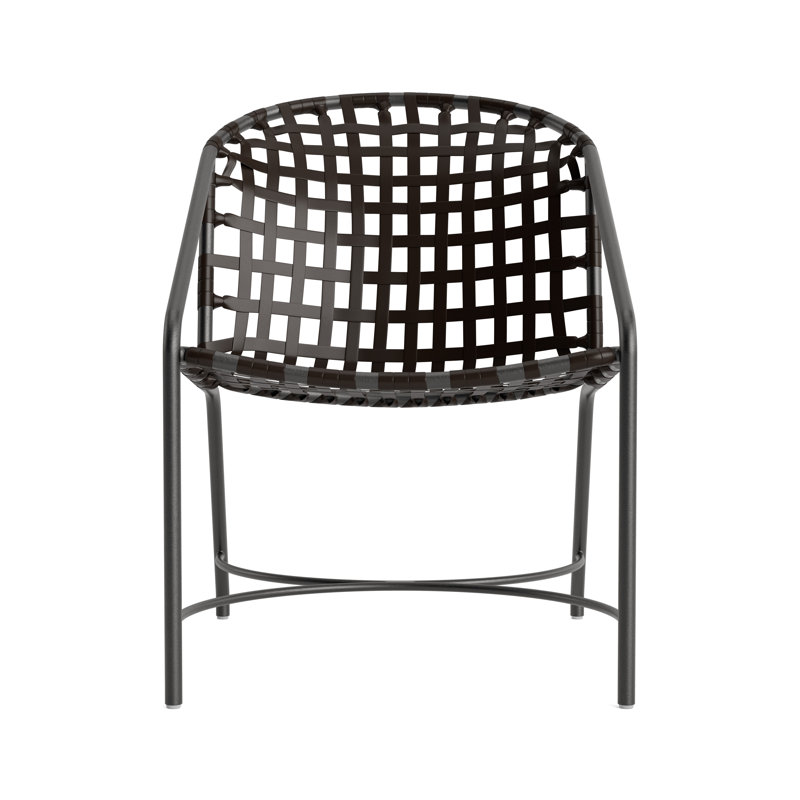 Kantan Outdoor Lounge Chair, Textured Pewter/Coffee