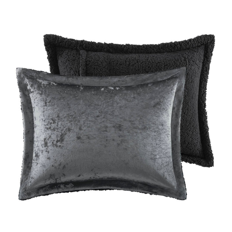 3 PCSSoft Bedding Sets, Queen Comforter + 2 Additional Pieces, Charcoal
