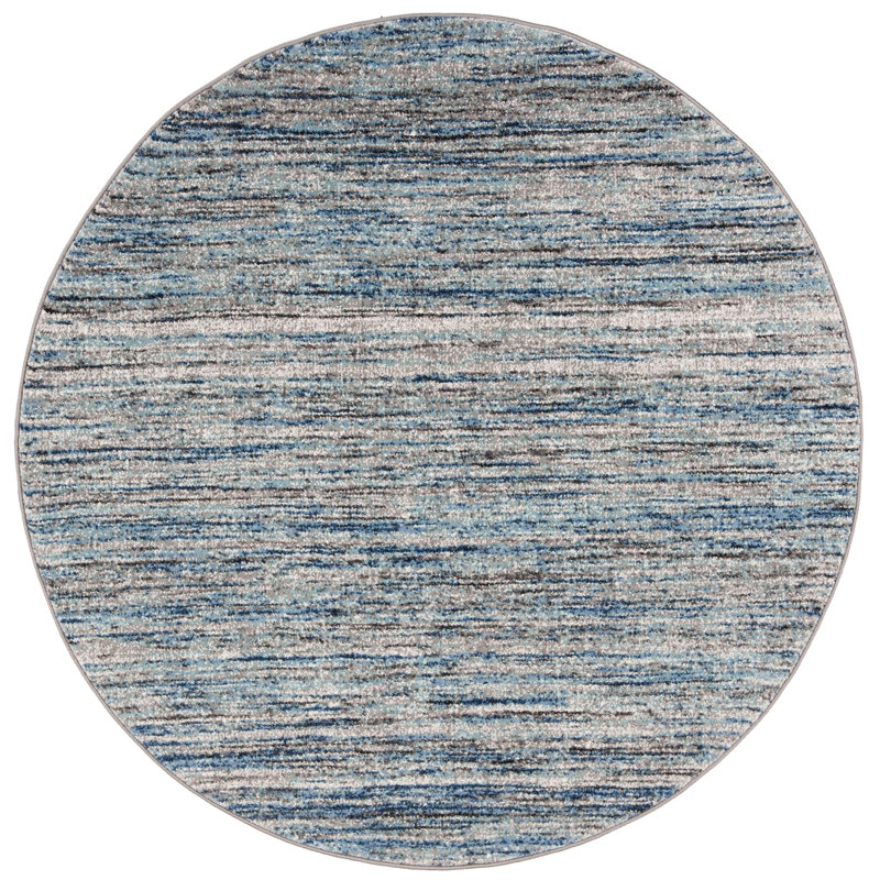 Woodcreek Performance Abstract Rug, Round 6'7"