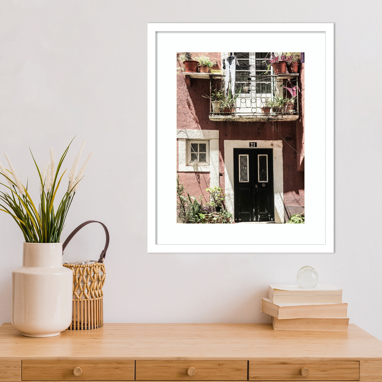 No 21 by Shot by Clint Wood Framed Wall Art Print, White, 21" H x 17" W
