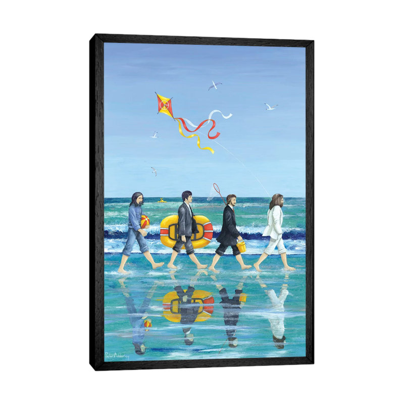 Day Tripper by Peter Adderley - Print on Canvas, Black Framed Canvas, 66.04 cm H x 45.72 cm W