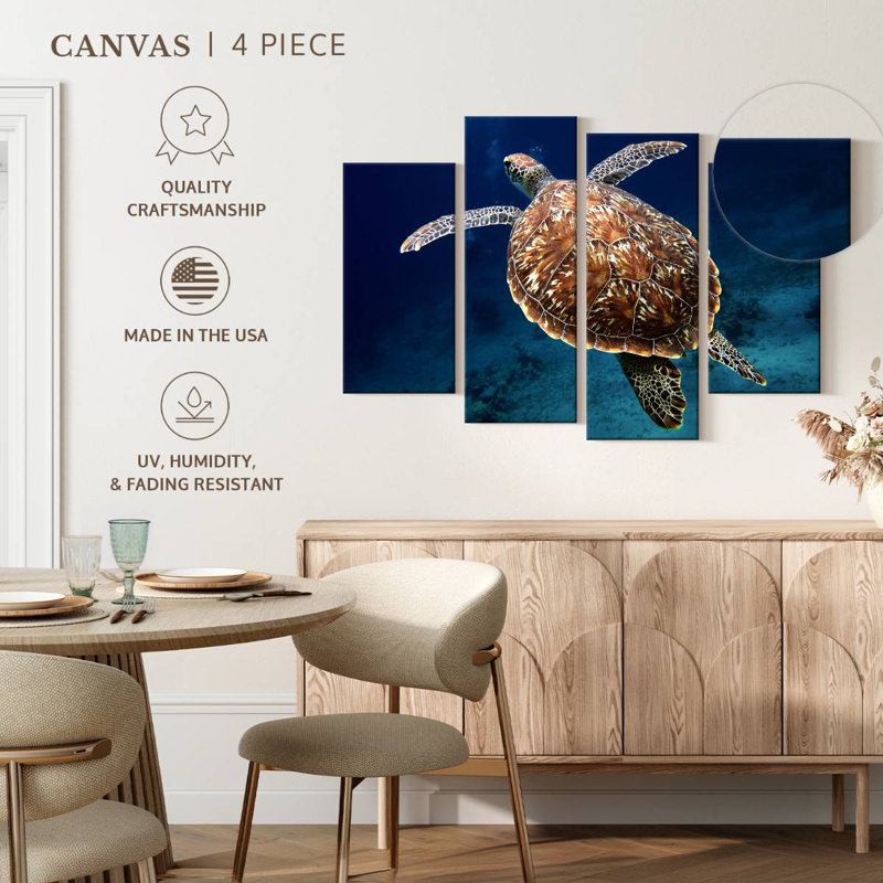 Brampt Swimming Turtle, 27" H x 43" W