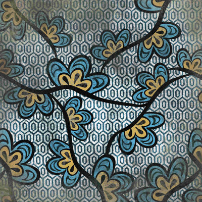 Turquoise 3 - impression sur toile tendue