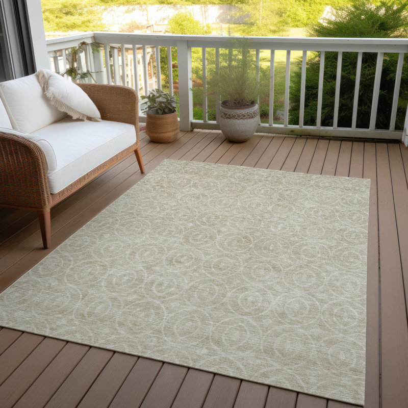 Tapis intérieur / extérieur beige Zafrine , 5' x 7'6"
