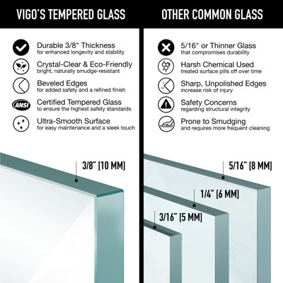Winslow 58" W x 35" D x 74" H Sliding Frameless Shower Enclosure with 3/8  Clear Glass