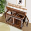 Mobilier de cage pour chien, table de caisse pour chien en bois, 2 pièces, cage de niche pour chien