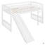 Lit mezzanine simple avec glissoire et échelle