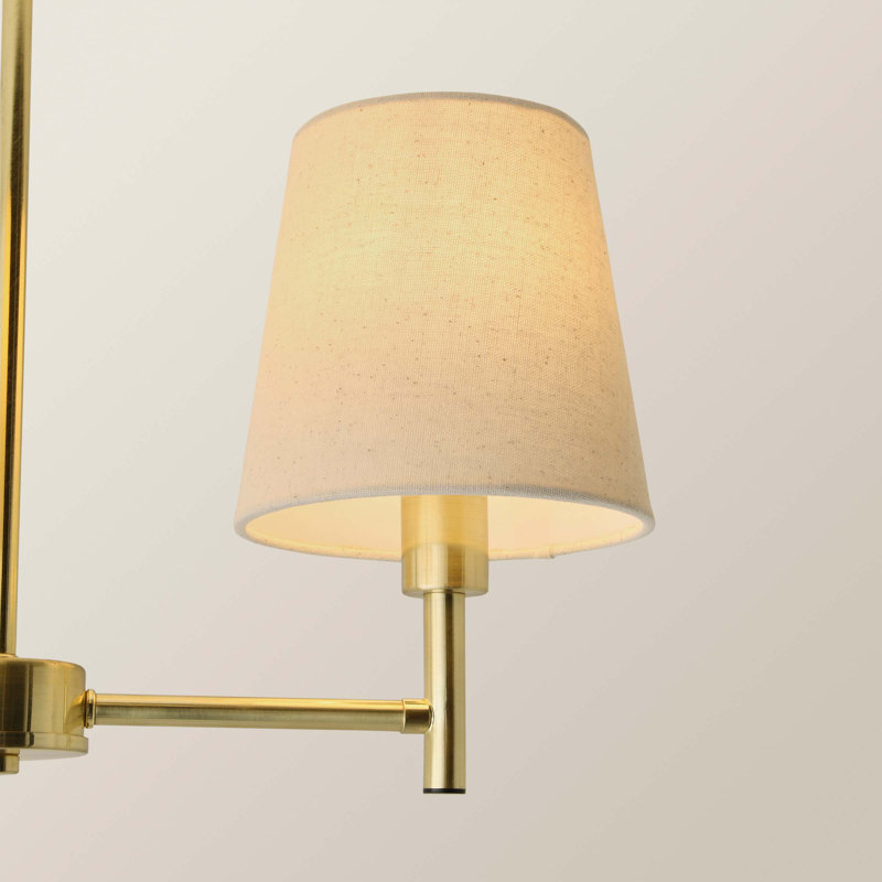 Alexaner 3 - Light Chandelier, Brushed Gold