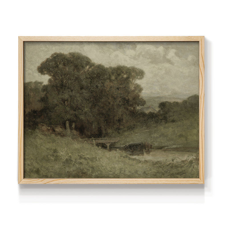 Paysages rétro-DCCXV-reproduction encadrée, H 8 po x l 10 po, Naturel