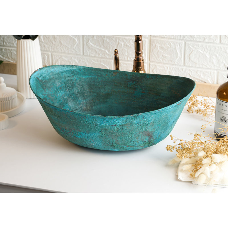 ALFIQ 469.9 mm L x 469.9 mm W Copper Circular Sink