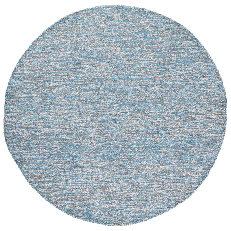 Renewal 152 Hand Tufted Performance No Pattern Rug, Round 6'