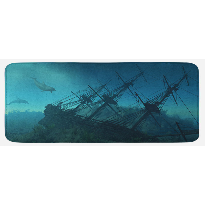 Tapis de cuisine nautique