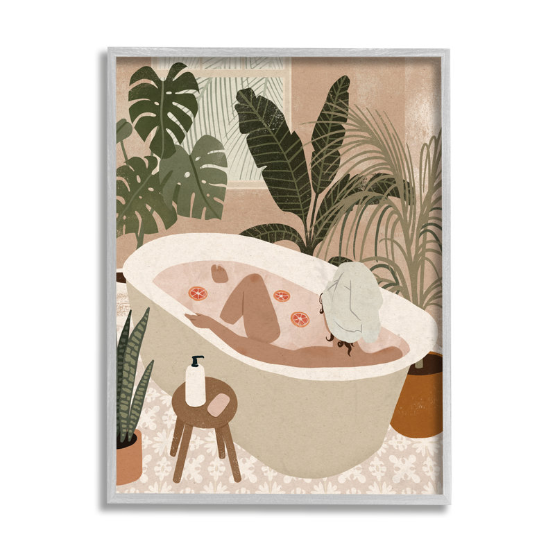 Fleurs de palmier tropicales, Estampe numérique Farmhouse, H 20 po x l 16 po